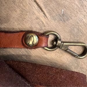 Campomaggi Brown Leather purse strap